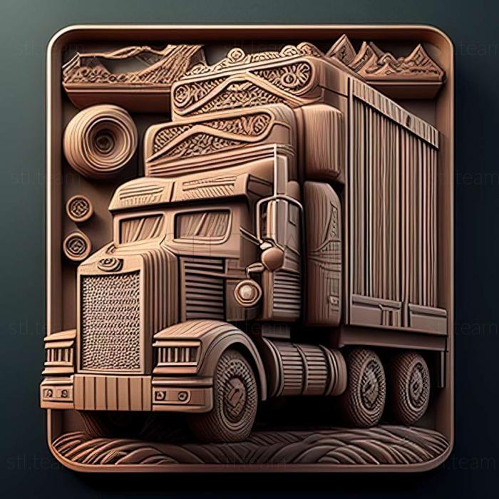 3D модель Гра Вантажівки з причепами (STL)